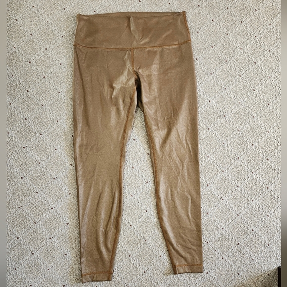 Lululemon Wunder Under High-Rise Tight *Foil 28" Matte Copper Foil Size 12 NWOT - Picture 3 of 9